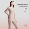 Women's Wool Thermal Underwear Set - Thickened Brushed Edge for Autumn and Winter Warmth