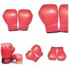 Kids Boxing Gloves Children Punch PU Leather Portable Exercise Mitts Boys Girls Train Glove Hand Protector Black