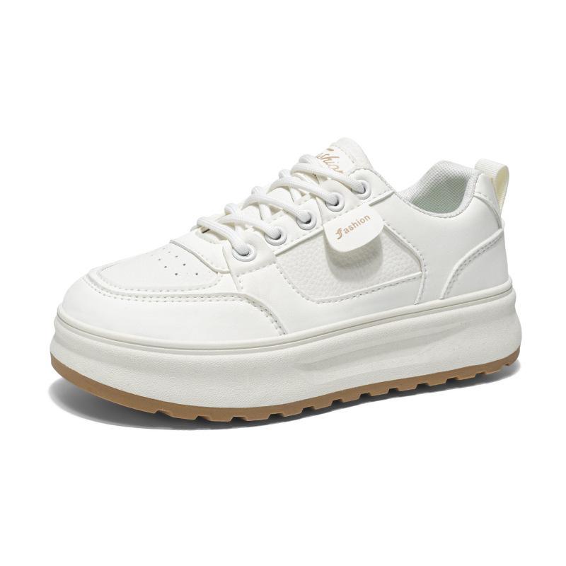 Summer Women's Shoes New Breathable Little White Shoes Female Student Korean Version Versatile Thick-soled Heightening Sports and Leisure Board Shoes