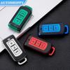 Leather TPU Car Remote Key Case Case for Mitsubishi ASX LANCER Pajero Sport Outlander Eclipse Cross Key Cover Shell Fob Accessories