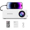 Portable Projector with Full HD 1080P Support Compatible with IOS for Android Windows