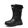Fashion 2025 New Men's Winter Boots Platform Men's Snow Boots Warm Thick Plush Waterproof Outdoor Fishing Work Boots Plus Size 40-46