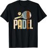 Summer Paddle Net Ball Racket Retro Color T-shirt Casual Sports Streetwear Couple Streetwear T-shirt Women's Clothing
