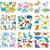 Boy Girl Clothes Sticker Stripe Diy Heat Transfer Little Dino Set Patches Fashion Diy Sticker Heat Press Appliqued Iron On Patch