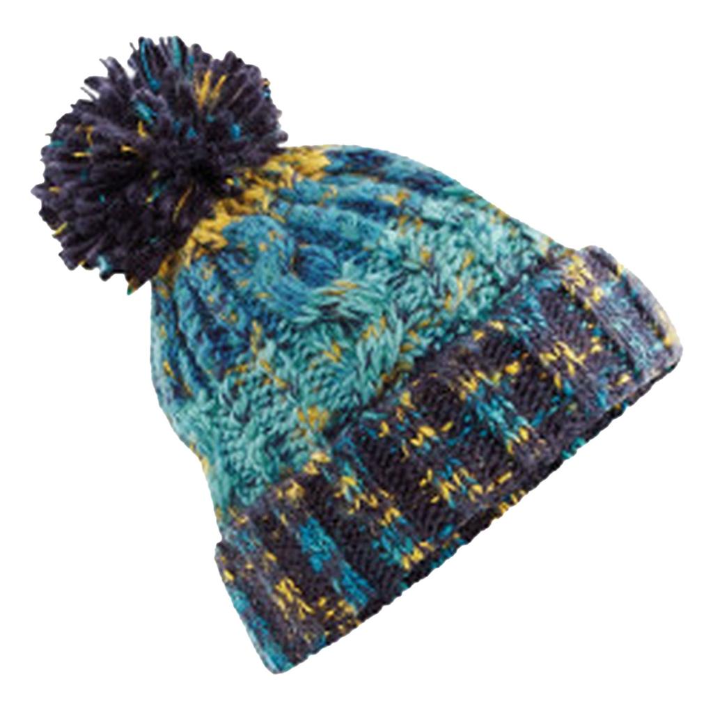 Beechfield Womens/Ladies Corkscrew Pom Pom Beanie