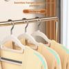 10 Pcs Clothes Hanger Anti-slip Thickened Rotary Smooth Anti-scratch Seamless Great Load Bearing Stainless No Deformation Wet Dry Dual Use Hangers