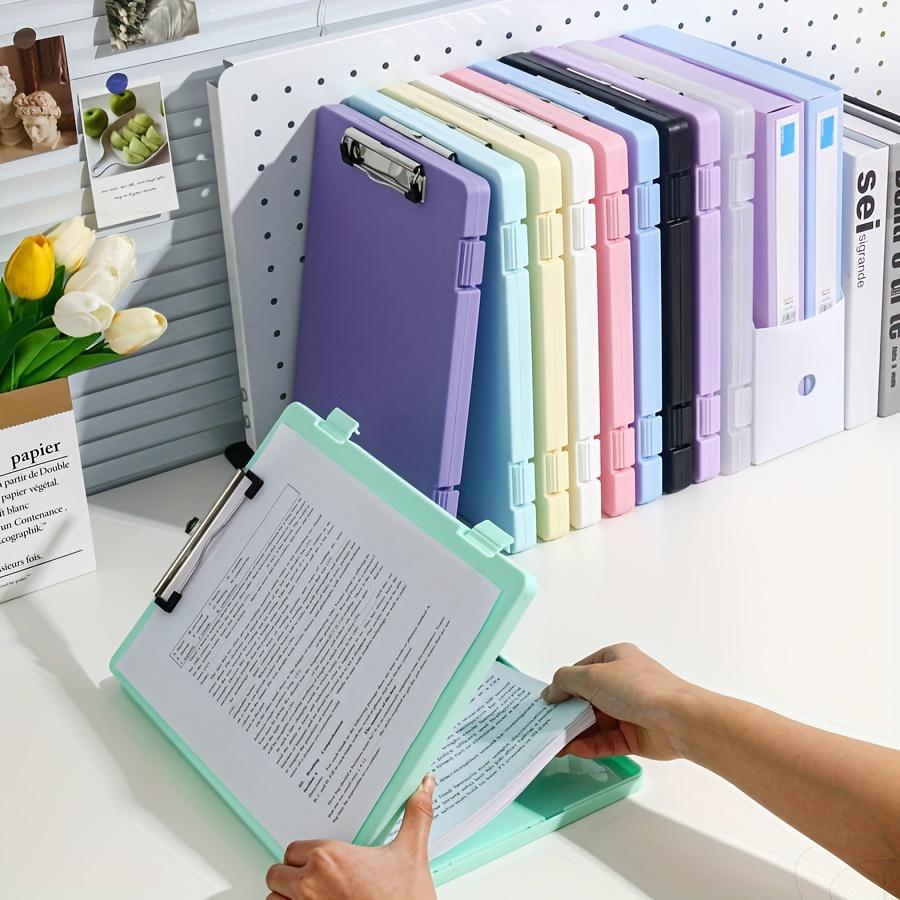 A4 File Folder Storage Box Plate Clip Student Special Test Paper Storage And Finishing Artifact Large Capacity Information Book