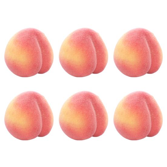 6 Pcs Artificial Fruit Fake Fruits Lifelike Good Details Decorative No Decompose Colorfast Faux Fruits Home Kitchen Party Adult Sex Wear