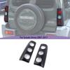 Taillights Covers Rear Lamp Housing ABS Tail Light Decoration Cover Sticker For Suzuki Jimny 2007-2017 Exterior Accessoriess,Black