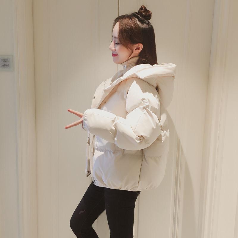 Winter New  Clothes Women's Short Loose Student Hooded Jacket Bread Clothes Women's Down Cotton Clothes