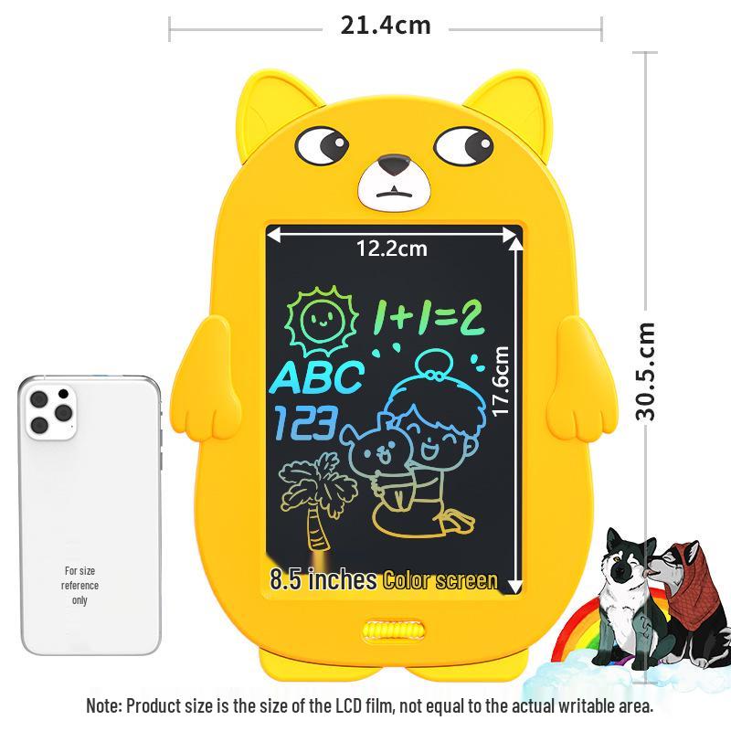 8.5" Cartoon LCD Writing Tablet - Children's Drawing & Doodle Board