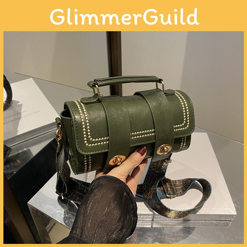 Color Single Solid Shoulder Crossbody Square Bag Handbag Women Gift Fashion