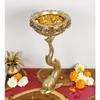 34 Cm Fish Design Decorative Brass Urli Showpiece, Urli Bowl for Home Decor, Brass Urli Decor, Brass Flower Bowl, Standard, Pack of 1