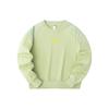 Lifestyle Series Letter Round Neck Warm Versatile Casual Sweatshirt Women Sweatshirt Pistachio-Green 162418721-5