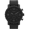 FOSSIL Watch Trend Chronograph Quartz All Black Leather Belt JR1354 [Fossil] Men's [Item]
