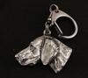Weimaraner, Grey Ghost - Silver-plated Key Ring with Dog, Handbag Decoration, Backpack Pendant by Art-Dog Brand