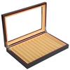 12 Digit Wooden Fountain Pen Display Case Black Baking Varnish Pen Storage Gift Box