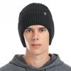 Winter Cycling Ear Protection Velvet Knitted Hat Korean Solid Color Knitted Hat Men's Warm Hat Yarn Hats