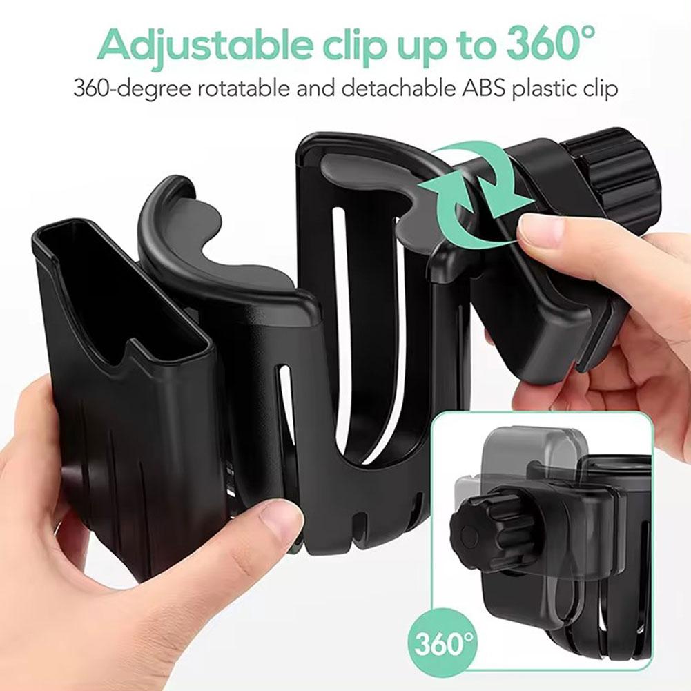 Baby Stroller Cup Holder Baby Pram Handlebar Phone Support Bottle Bracket For Motorcycle Handle Bar Drink Holder Kids Milk Stand