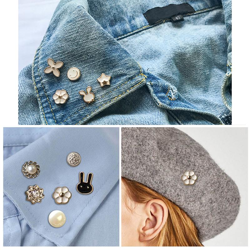 Fashion Pearl Rhinestones Brooch Pin Brooches For Women Sweater Shirt Lapel Pin Buckle Brooch Pins Set Clothes Accessories Gift