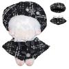 Tweed Beret Cape for 10cm Dolls Black and Shawl Set Check Pattern & - Poncho, Hat, Cape, - [Used]