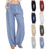 Spring and Summer Women's Pants Casual Cotton Linen Loose Trousers