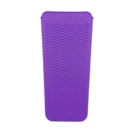 Yousheng Silicone Heat Resistant Mat Hair Straightener Flat Iron Curling Iron Tool Wavy Design Anti-slip Curling Iron Heat Insulation Cover