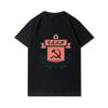 Plus Size Summer Men T Shirts Cccp Printed Casual Oversize Short Sleeves Tops 100% Cotton Outdoor Tees