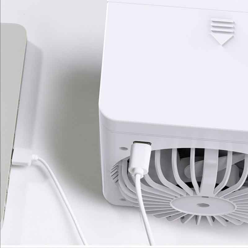 Portable Air Conditioner Cooler Fan with Adjustable Air Outlet and Three-speed Wide-angle Air Outlet and Fast Cooling Function