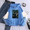 Anime Demon Slayer Tokitou Muichirou Graphic Printed Hooded Men Women Patchwork Hoodies Harajuku Unisex Manga Sweatshirt