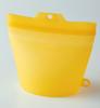 Cojit Frozen Water Bath Microwave OK Large Gusset Large Open Silicone Cook Bag 1L Yellow