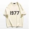 Korean 1977 Men Women Cotton Tshirt Fashion Luxury Brand Big Size Casual Print Short Sleeve Summer Tops Crewneck Tee Graphic Tee