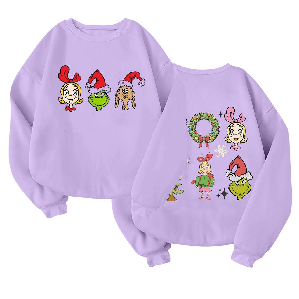Children's Fashionable Lightweight Long-sleeved Round Neck Pullover With Pockets Printed Pullover