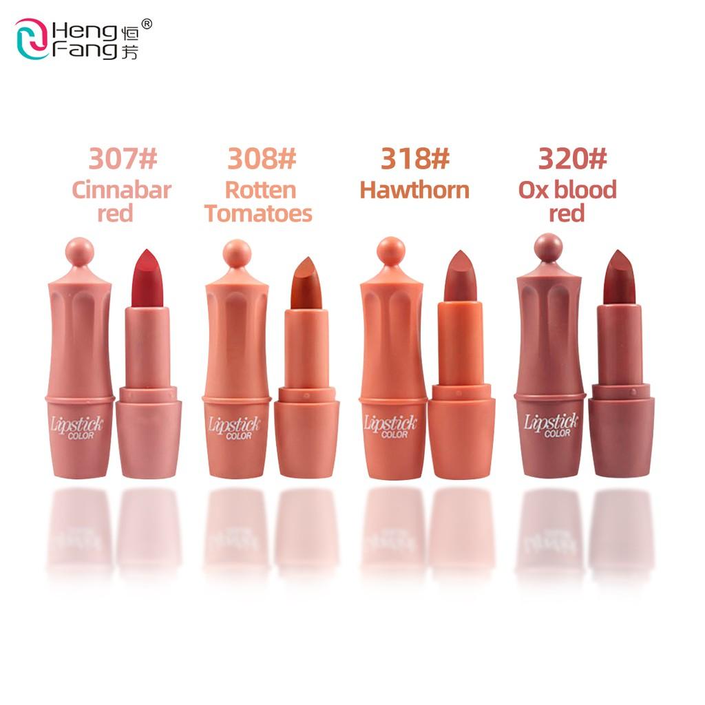 HengFang Velvet Matte Lipstick Set Not Easy To Fade Lip Makeup Cosmetic 3.5gx4