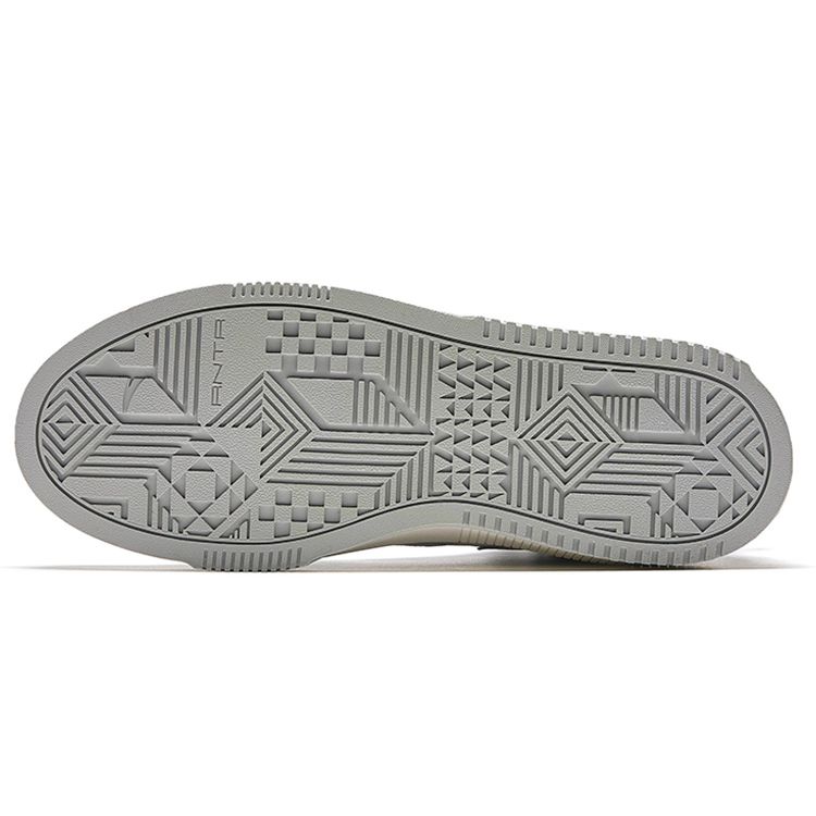 Anta Milk Cap 2 Non-Slip Wear-Resistant Lightweight High-Top Skate Shoes Men Skate Shoes Gray Black 912338008-3