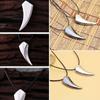 Lover's Brave Mens Zinc Zinc Alloy Pendant Men's Fashion Steel New Tooth Wolf Necklace Jewelry