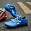 Autumn New Lock Shoes Cycling Shoes Men's and Women's Road Cycling Power Shoes Leather Surface Mountain Cycling Sports Shoes