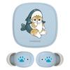 Tama Electronics Mofusand True Wireless Headphones 2, Waterproof Level IPX4 (Baby Blue Shark Cat Design) SQ-BS75BB-MS1