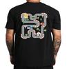 Kids Play Cars And Train On Dad's Back T Shirt Retro Games Father Gift Graphic Tee Tops EU Size 100% Cotton Unisex Soft T-shirt