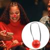 1 Set Red Nose Days 2024 LED Glowing Red Clown Nose Funny Clown Nose with Elastic Straps Cosplay Accessory Party Supplies