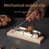 "Large and Small Mechanical Nutcracker: Nut, Hazelnut, Walnut, and Pecan Shelling Tool"