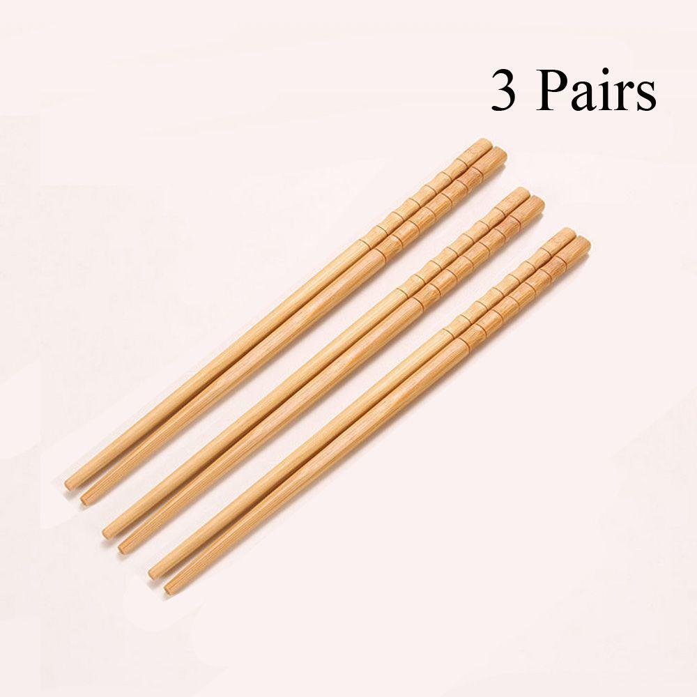 Chinese Food Natural Bamboo Home & Kitchen Dinnerware Wood Chopsticks Wooden Tableware Flatware