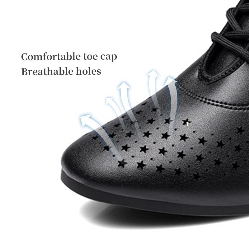 Туфли для танцев с высоким верхом и вырезами для женщин, туфли моряка Gitaba, дышащие танцевальные ботинки на каблуке 5 см