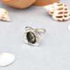925 Sterling Silver Raw Watermelon Tourmaline Gemstone Ring Size  7 US Gift Her