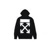 Off-White Back Arrow Badge Zip-Up Hoodie Men Outerwear Black OMBB030G20FLE0011000