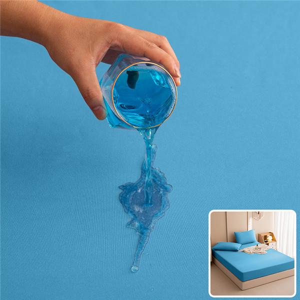Elastic Band Fitted Bed Sheet Waterproof Bed Mattress Protector Pad Bed Double Couple Bedspread Multi Size Bed Sheet