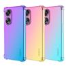 Clear Cute Gradient Phone Case Slim Anti Scratch Flexible TPU Cover Shockproof Protective Case for Oppo A55 A58X A76 A94 A95 A98 Ace2 A60 A57e