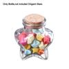 Craft Origami Stars Glass Bottle Stars Shape Glass Jars Creative Pentagram Storage Bottle  Home