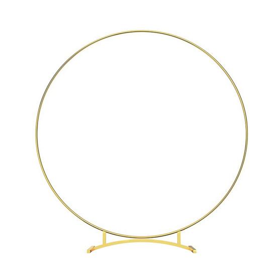 Wreath Hoop Sturdy Smooth Anti-rust Anti-oxidation Luster Surface Decorative Metal Ins Style Garland Circle Wedding Table Center Decor