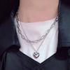 Hip-hop Temperament Love Multi-layer Chain Necklace Simple Retro Cold Wind, Pendant, Fashion